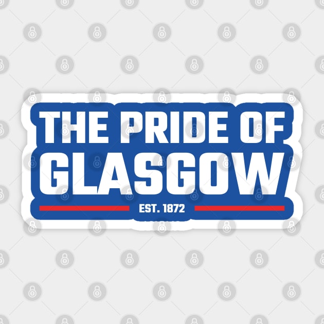 The Pride of Glasgow Sticker by Footscore